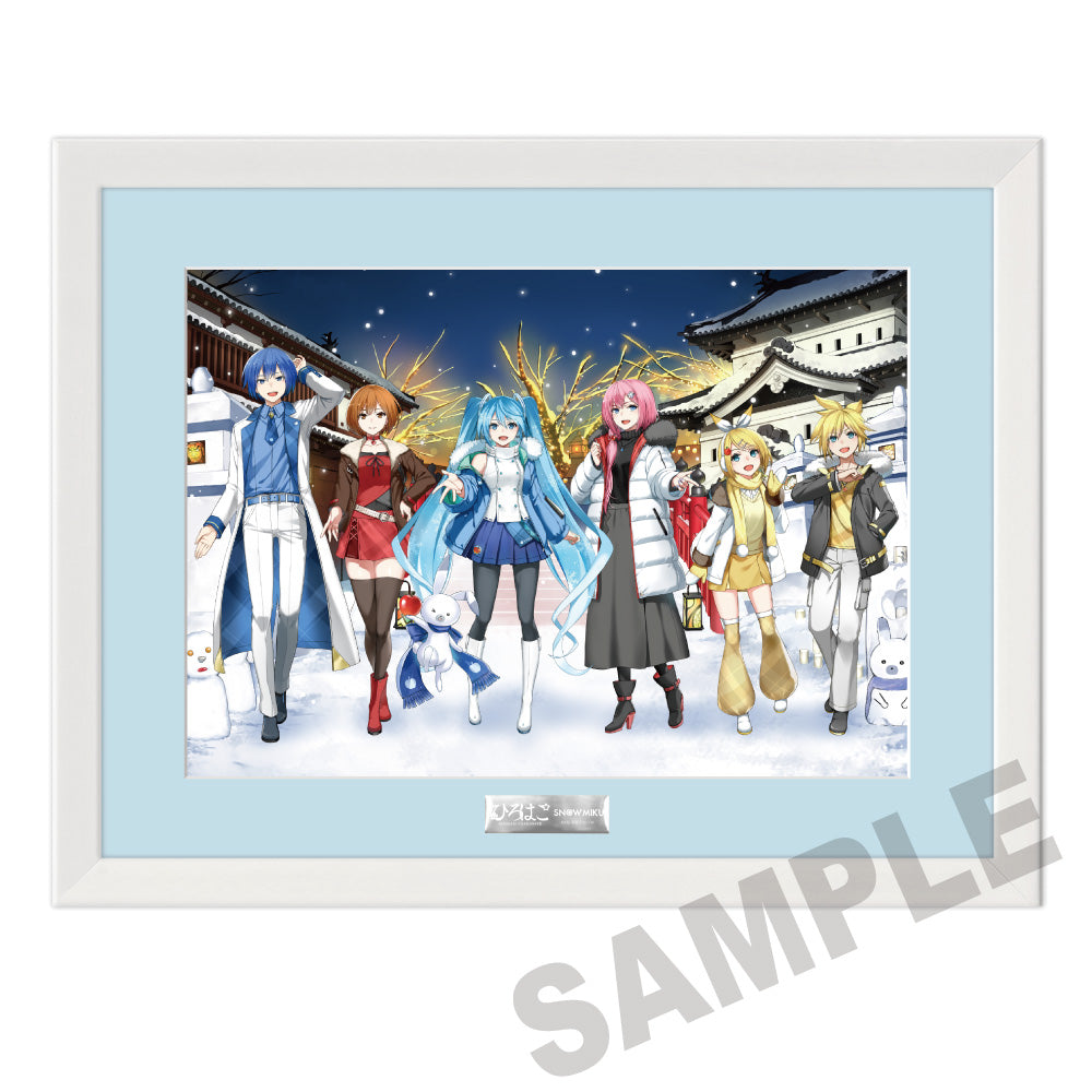 (Goods - Art) Snow Miku x Hirohako Chara-Fine Graphic Hirosaki - Art by Kurojishi