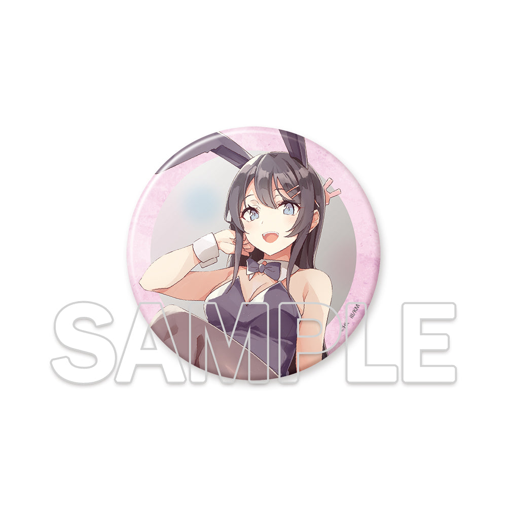 (Goods - Badge) Dengenki Bunko Rascal Does Not Dream Series 10th Anniversary Newly Drawn Big Glimmering Tin Badge