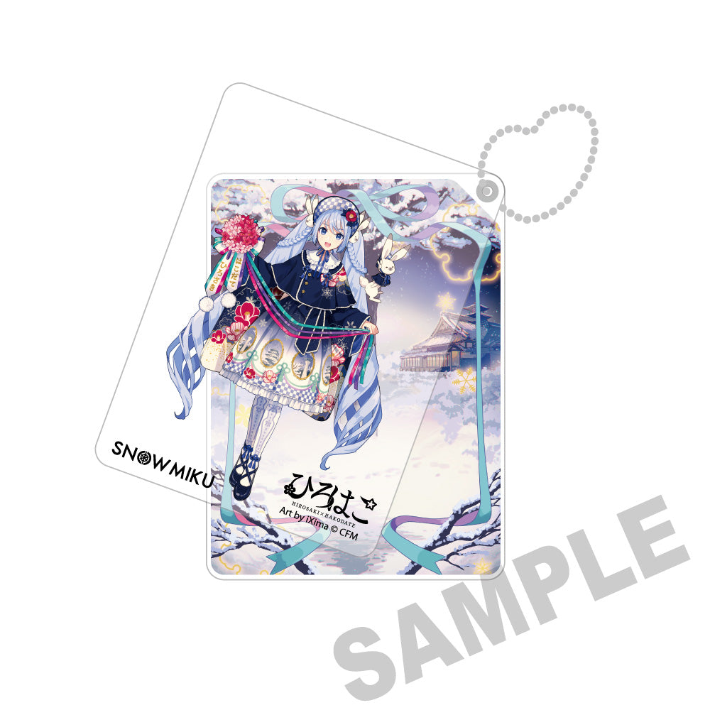 (Goods - Keychain) Snow Miku x Hirohako Sliding Acrylic Keychain Hirohako 25-26 - Art by iXima