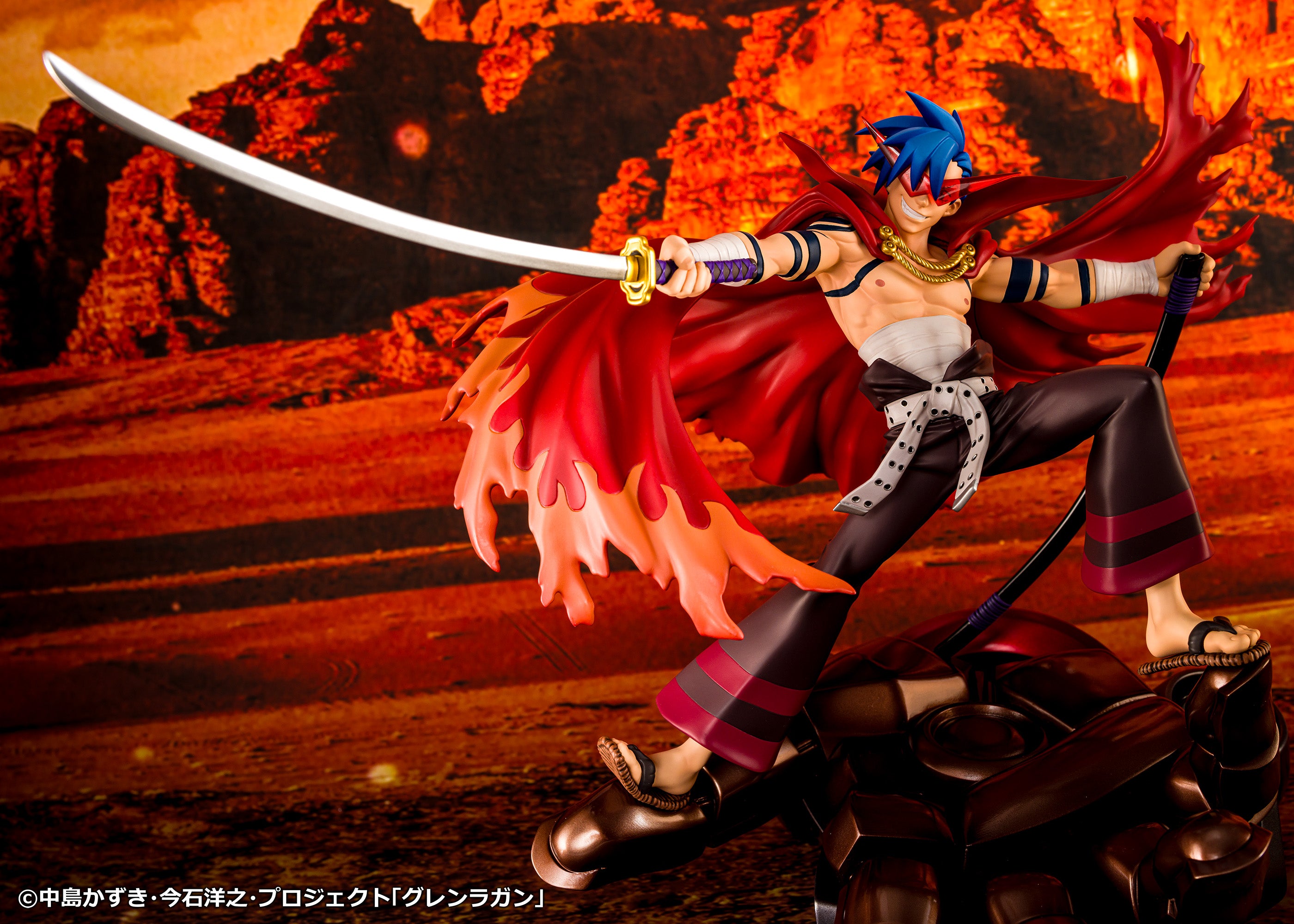 (Figure)  Tengen Toppa Gurren Lagann Scale Figure: Kamina & Gurren