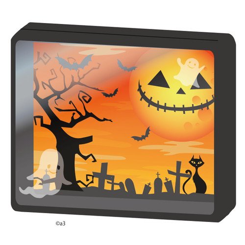 (Goods - Key Chain Cover) Double Character Frame 16 - Halloween