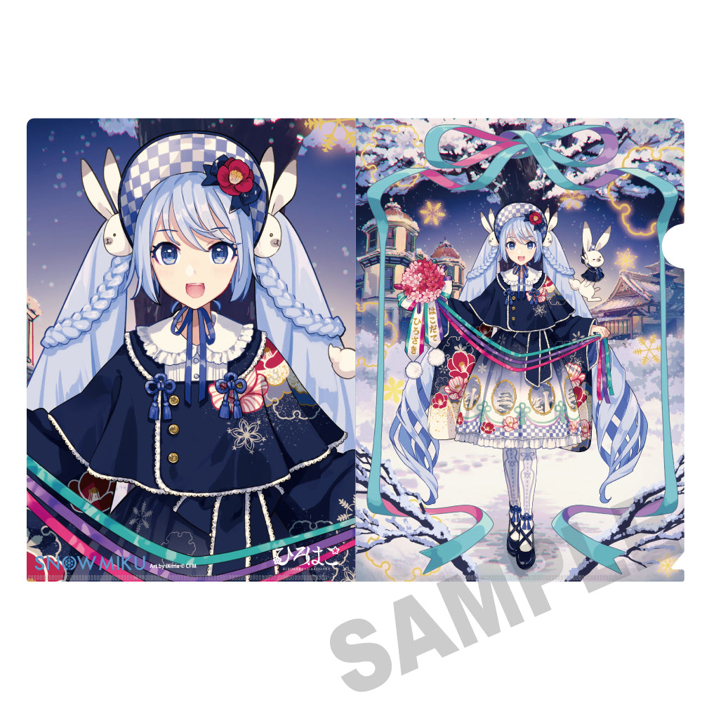 (Goods - Clear File) Snow Miku x Hirohako Clear File Folder Hirohako 25-26 - Art by iXima