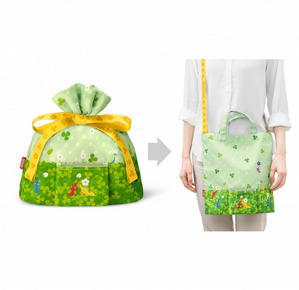 (Goods - Bag) Pikmin Gift-wrap x Eco Bag S (Pikmin & Bulborb)