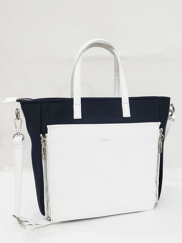 (Goods - Itabag) Non-Character Original Clear Reversible Bicolor 2way Bag White [REA RARE]