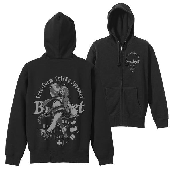 (Goods - Outerwear) GUILTY GEAR -STRIVE- Bridget Zip-Up Hoodie - BLACK