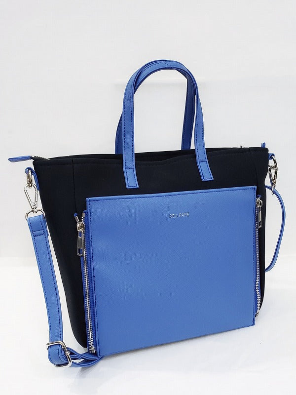 (Goods - Itabag) Non-Character Original Clear Reversible Bicolor 2way Bag Blue [REA RARE]