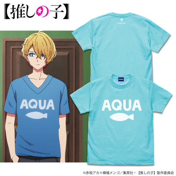 (Goods - Shirt) Oshi no Ko AQUA T-Shirt - AQUA BLUE