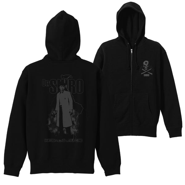 (Goods - Outerwear) SIREN Shiro Miyata Zip-Up Hoodie - BLACK