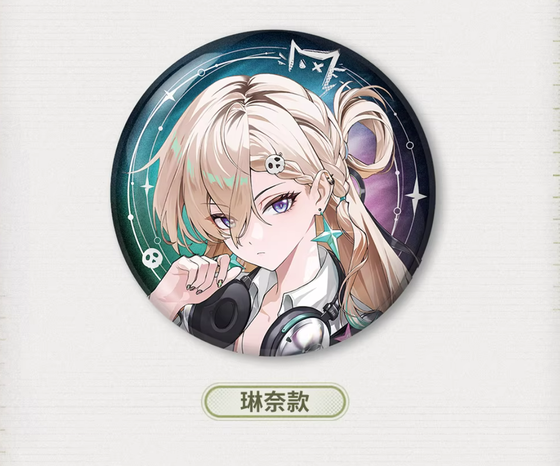 (Goods - Badge) Wuthering Waves Resonator Theme Icon Double-Sided Holographic Button Badge Lynae