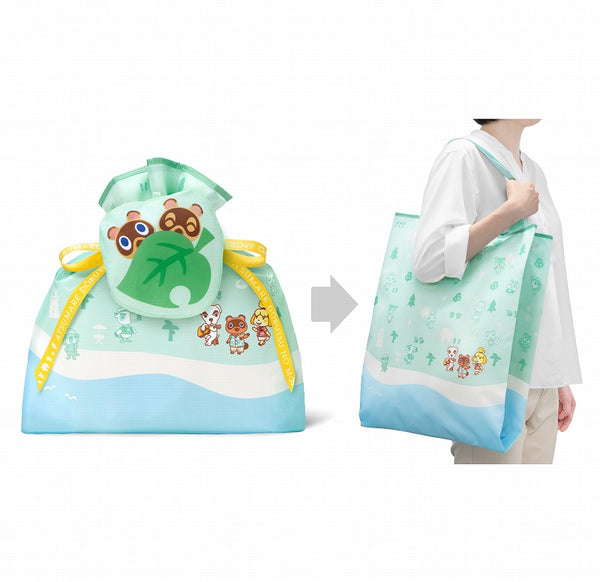 (Goods - Bag) Animal Crossing: New Horizons Gift-wrap x Eco Bag L (Timmy & Tommy)