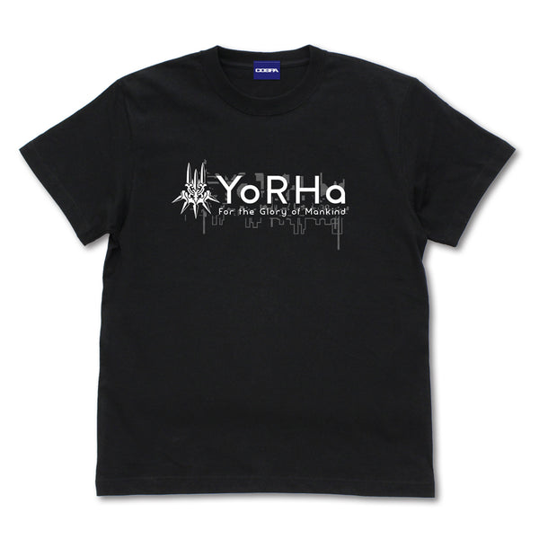 (Goods - Shirt) NieR: Automata Ver1.1a YoRHa Military Force T-Shirt - BLACK