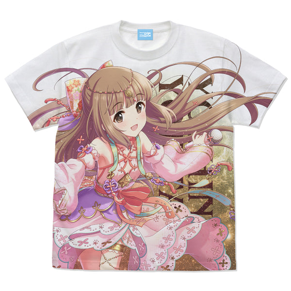 (Goods - Shirt) THE IDOLM@STER CINDERELLA GIRLS Kotohogi no Inori Yoshino Yorita Full Graphic T-Shirt - WHITE
