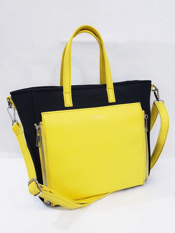 (Goods - Itabag) Non-Character Original Clear Reversible Bicolor 2way Bag Yellow [REA RARE]