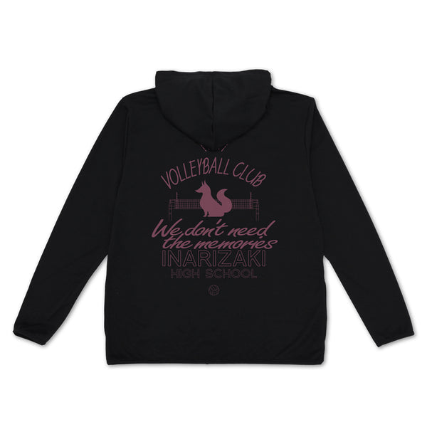 (Goods - Outerwear) Haikyu!! Inarizaki High Volleyball Club Light Quick-Dry Hoodie - BLACK