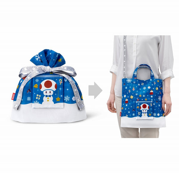 (Goods - Bag) Super Mario Gift-wrap x Eco Bag S (Snowman [Toad])