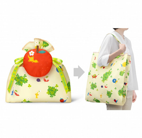 (Goods - Bag) Pikmin Gift-wrap x Eco Bag L (Pikmin & Fruit)