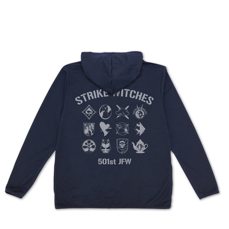 (Goods - Outerwear) 501st Joint Fighter Wing Strike Witches ROAD to BERLIN Personal Mark Light Quick-Dry Hoodie - NAVY