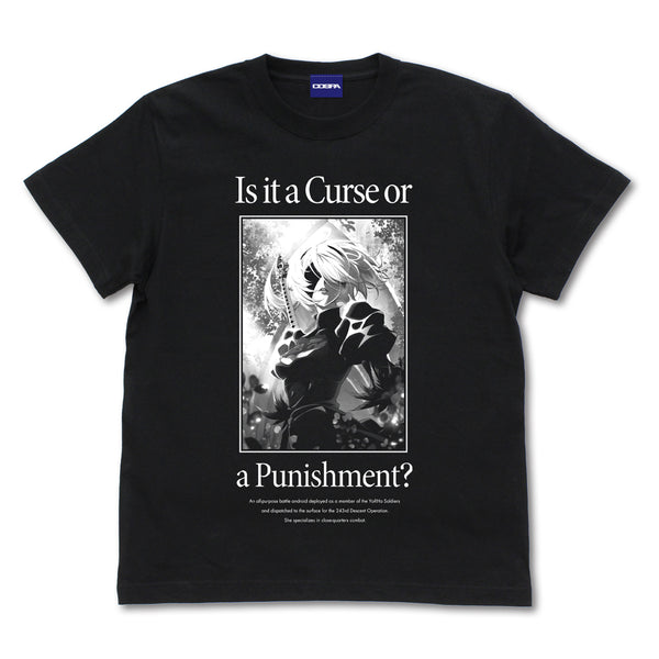 (Goods - Shirt) NieR: Automata Ver1.1a 2B T-Shirt - BLACK