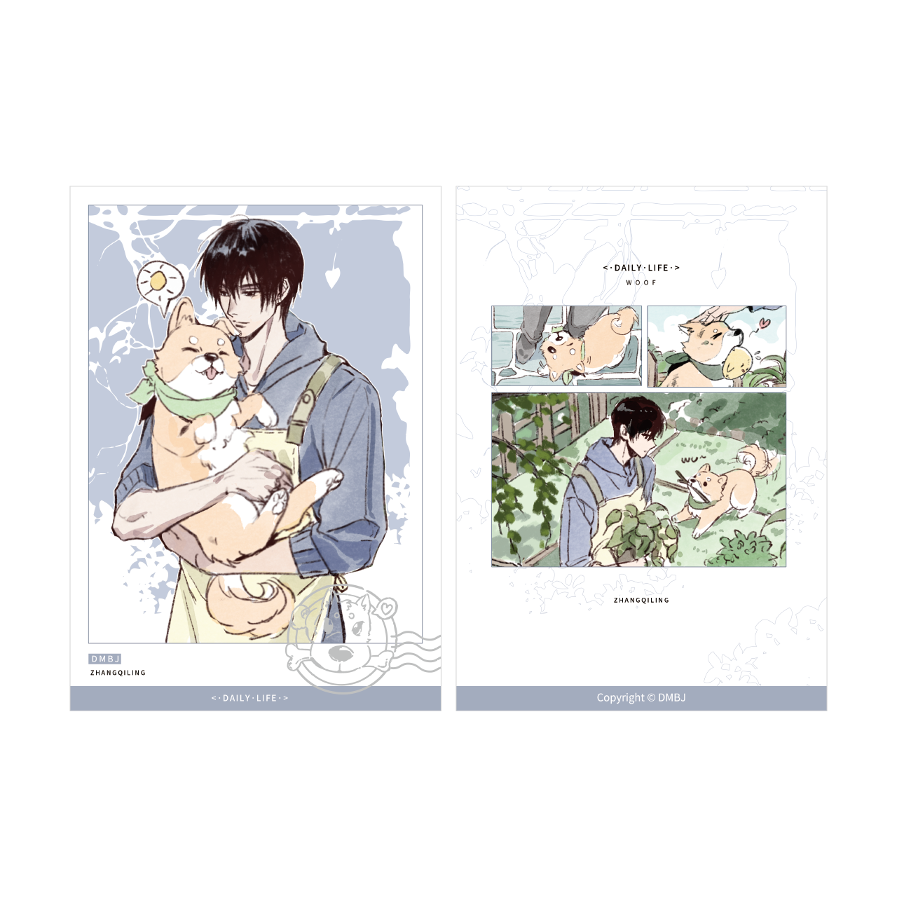 (Goods - Card) The Lost Tomb (Daomu Biji) 2026 New Year Wu Xie-Dog Slice of Life Series Photo Card