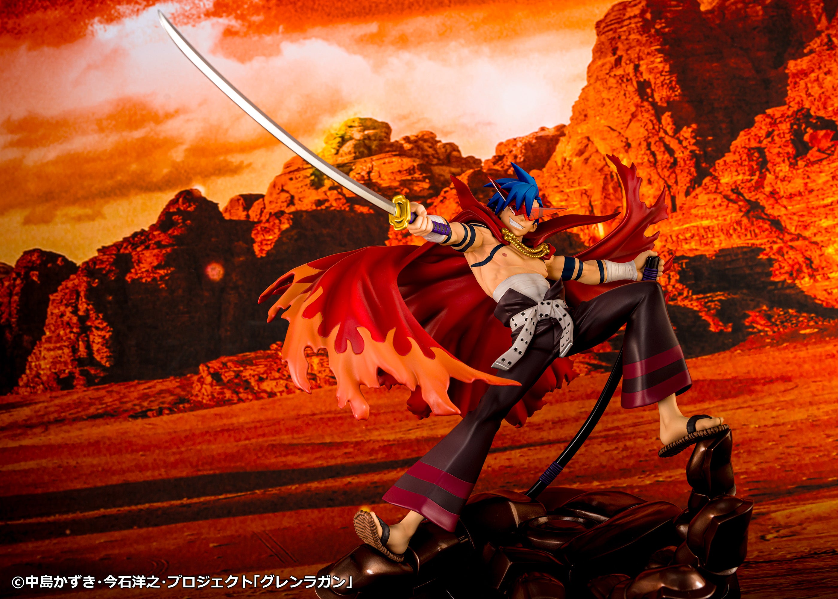(Figure)  Tengen Toppa Gurren Lagann Scale Figure: Kamina & Gurren
