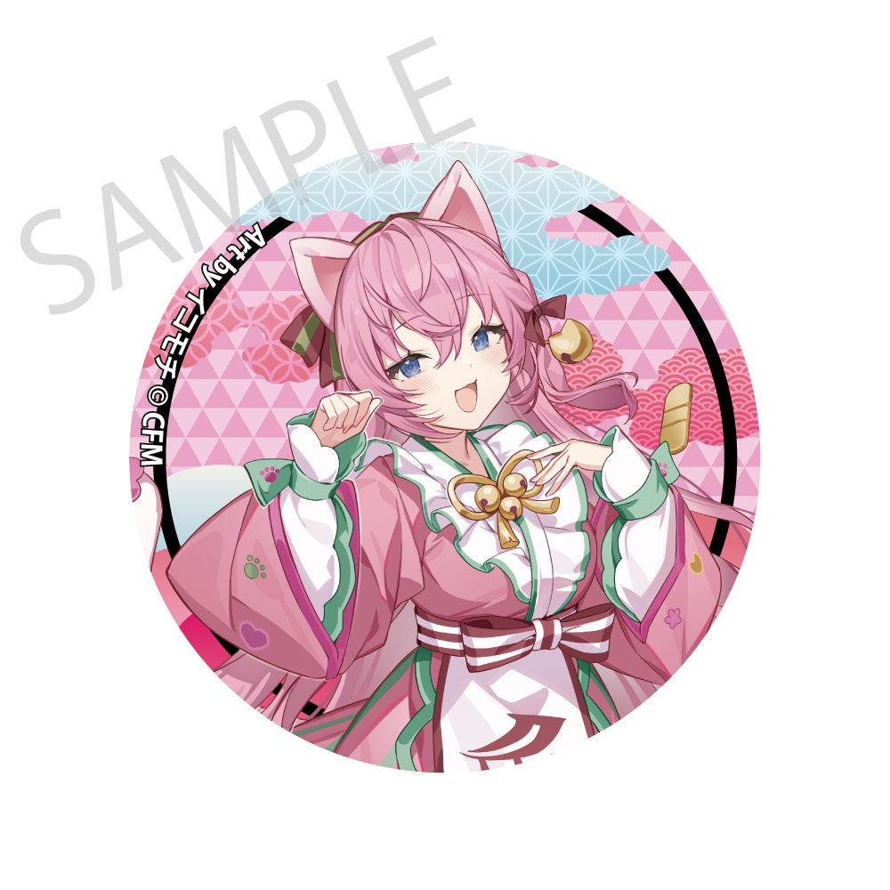 [※Blind](Goods - Badge) Hatsune Miku x Lucky Cat x Midsummer Kumagaya Glimmering Tradable Tin Badges Art by Icomochi - 7 Types [1 Piece]