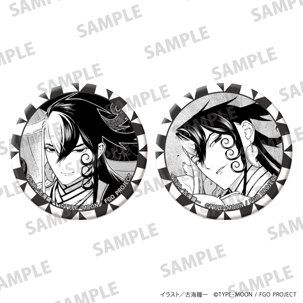 (Goods - Badge) Fate/Grand Order Curious Tales of Heroic Spirits ~Ashiya Doman~ Tin Badge Set Featuring Comic Designs 1 (Resale)
