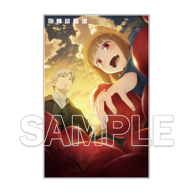 (Goods - Ornament) Spice and Wolf: merchant meets the wise wolf Visual Acrylic Plate - Holo & Lawrence