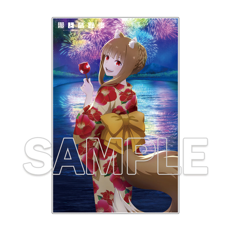 (Goods - Ornament) Spice and Wolf: merchant meets the wise wolf Visual Acrylic Plate - Holo (Summer Festival)