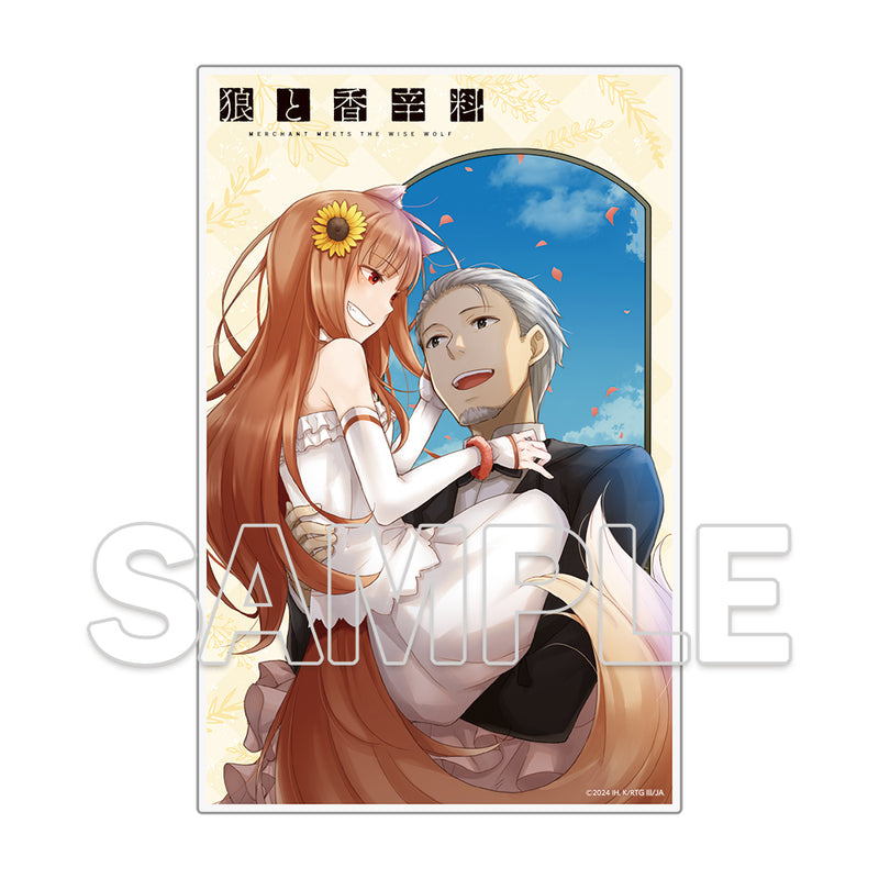 (Goods - Ornament) Spice and Wolf Acrylic Plate Dengeki Bunko Renewal Cover Ver. [3]