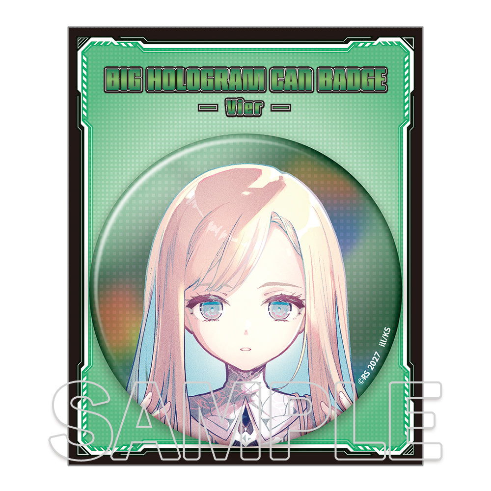 (Goods - Badge) Wizard's Brain 25th Anniversary Big Holographic Tin Badge - Fia