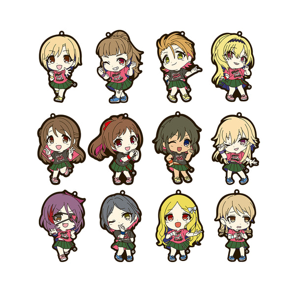 (1BOX=12)(Goods - Strap) THE IDOLM@STER CINDERELLA GIRLS Official Trading Rubber Strap A Set (Shout out Live!!! ver.)