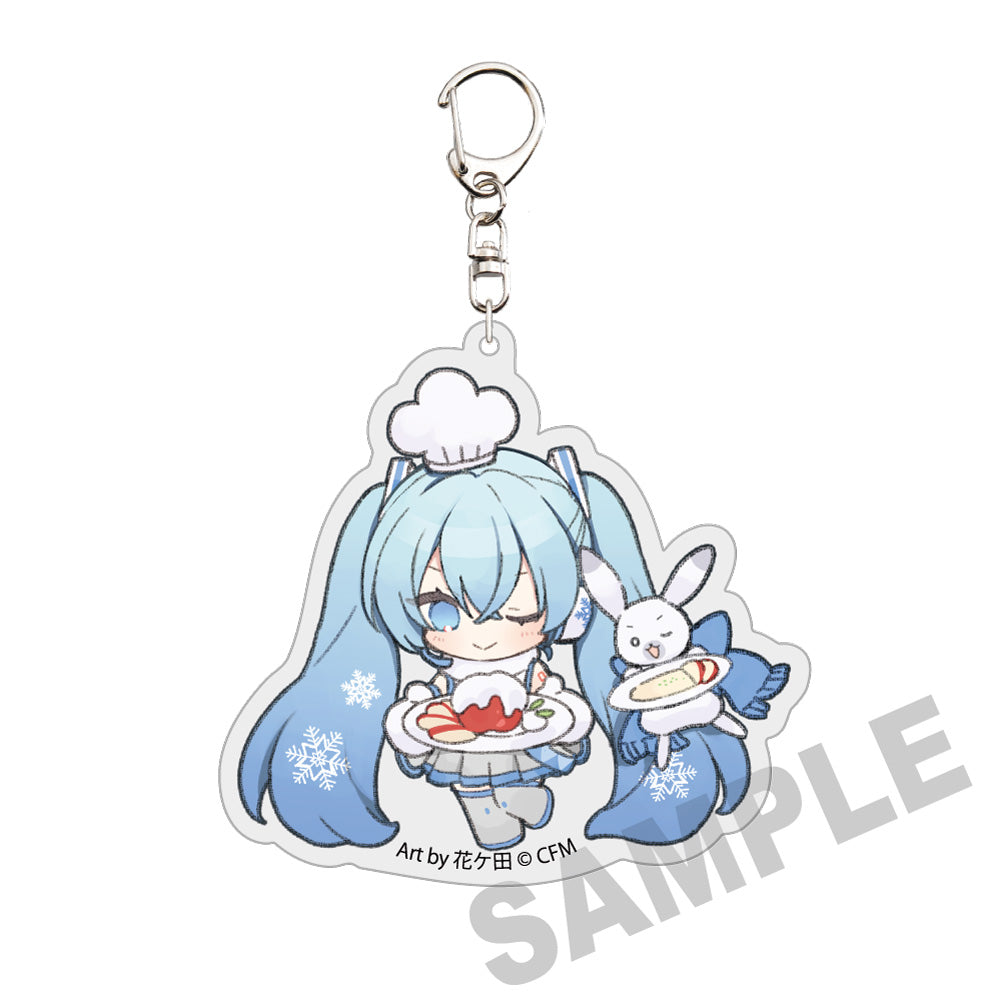 (Goods - Keychain) Snow Miku x Hirohako Die-cut Acrylic Keychain Hirosaki - French Cuisine - Art by hanagata