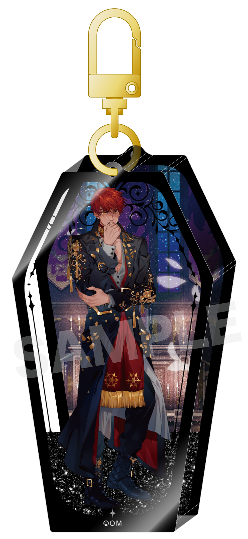 (Goods - Keychain) Obey Me! Glitter Shaker Acrylic Keychain Diavolo