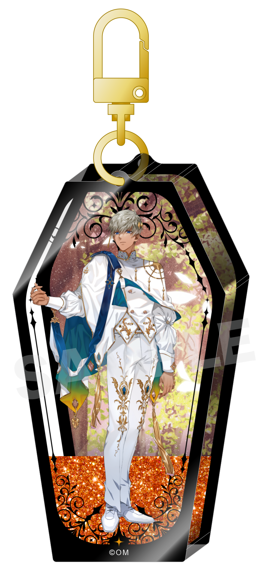 (Goods - Keychain) Obey Me! Glitter Shaker Acrylic Keychain Raphael