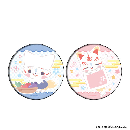 (Goods - Badge) Button Badge Set of 2 Wanpaku! Touken Ranbu 01 - Konnosuke A