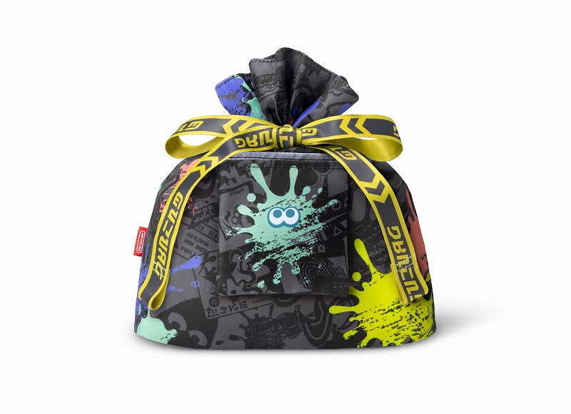 (Goods - Bag) SPLATOON 3 Gift-wrap x Eco Bag S (Squid (Light Blue))