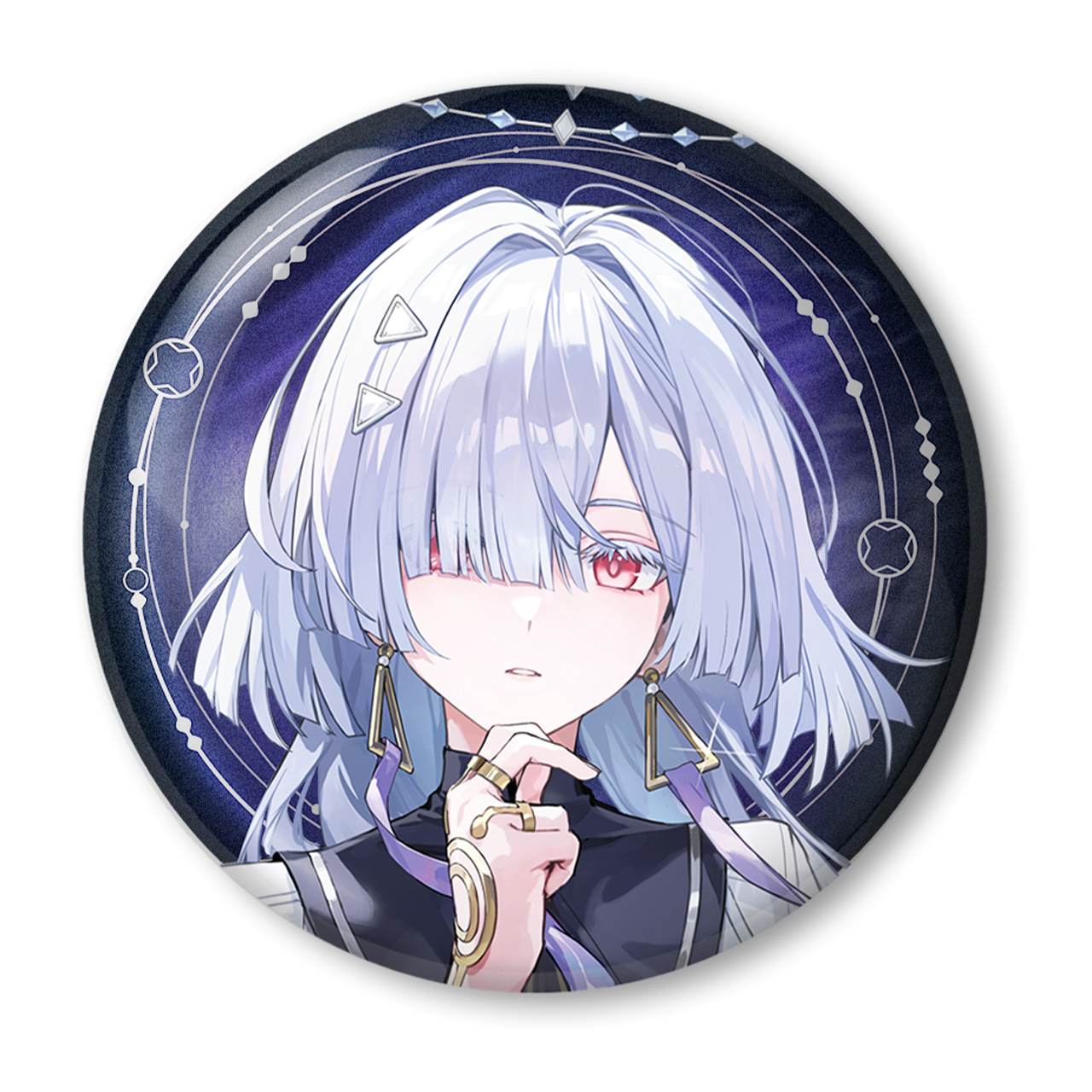 (Goods - Badge) Wuthering Waves Resonator Theme Icon Double-Sided Holographic Button Badge Mornye