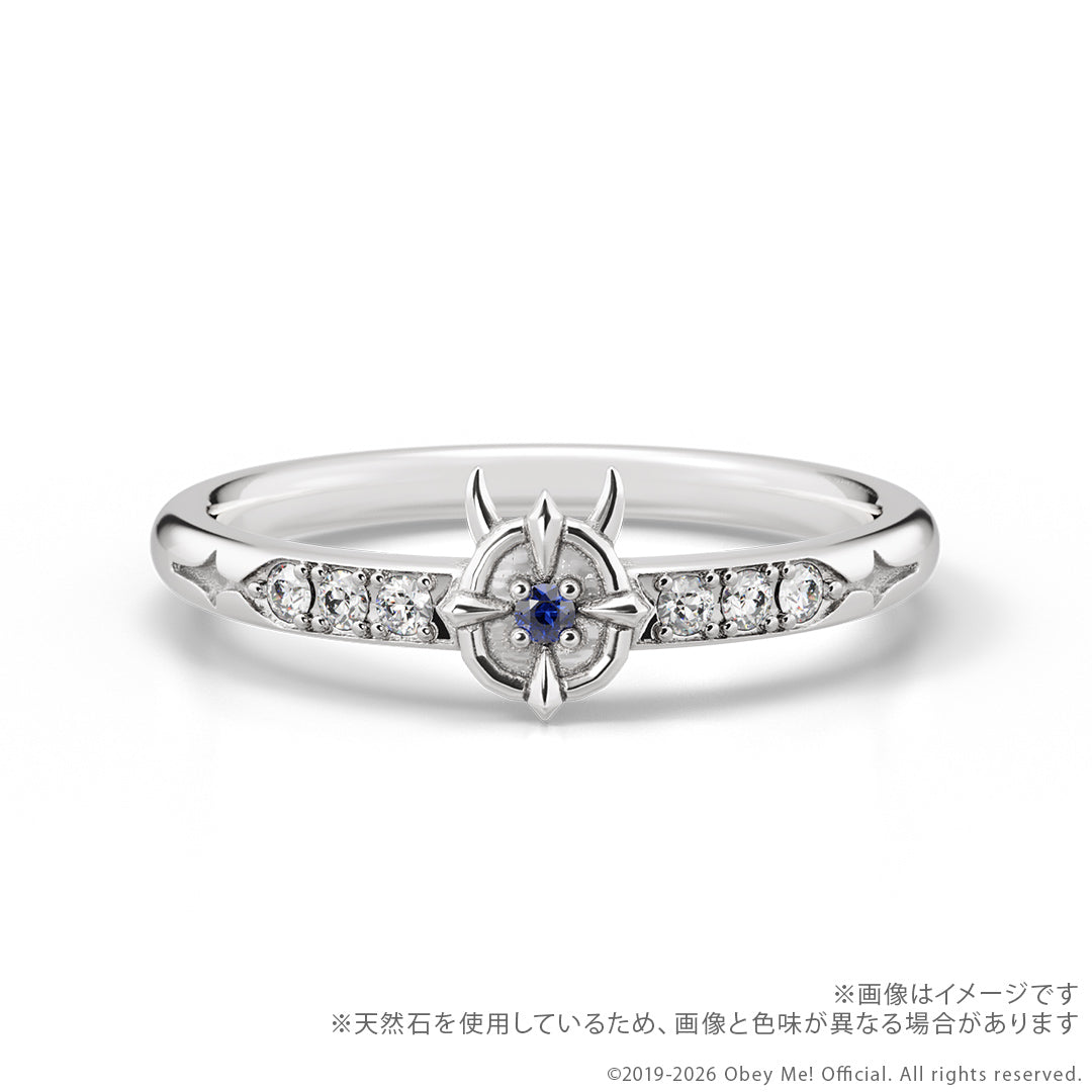 (Goods - Fine Jewelry) Obey Me! 7th Anniversary Secret Message Ring - Lucifer {Bonus:Postcard}
