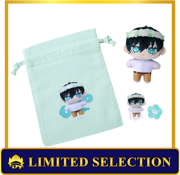 (Goods - Set) Blue Lock Season 2 Nui Pal animate Limited Selection Set (w/Drawstring Pouch, Acrylic Stand) / Rin Itoshi