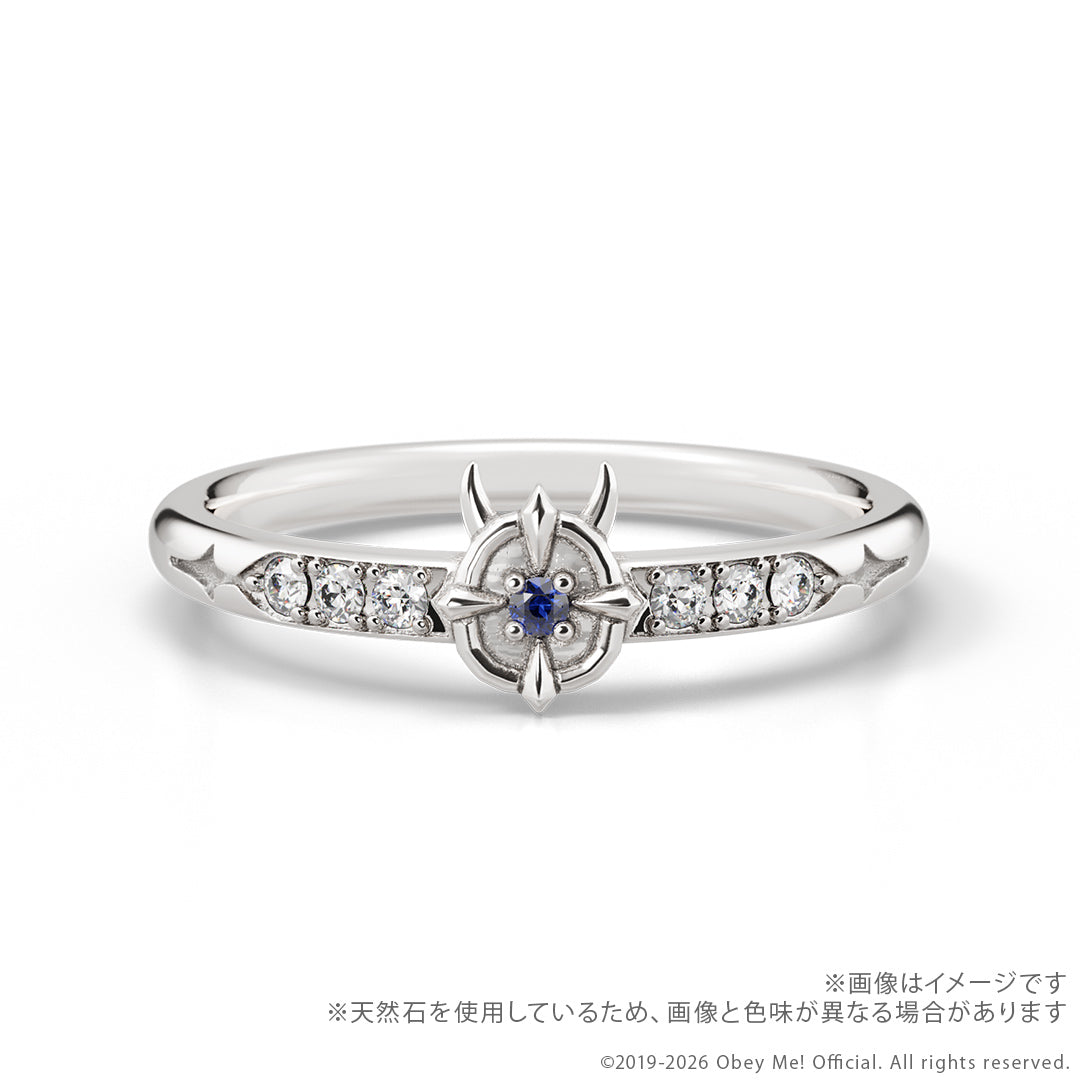 (Goods - Fine Jewelry) Obey Me! 7th Anniversary Secret Message Ring - Lucifer {Bonus:Postcard}