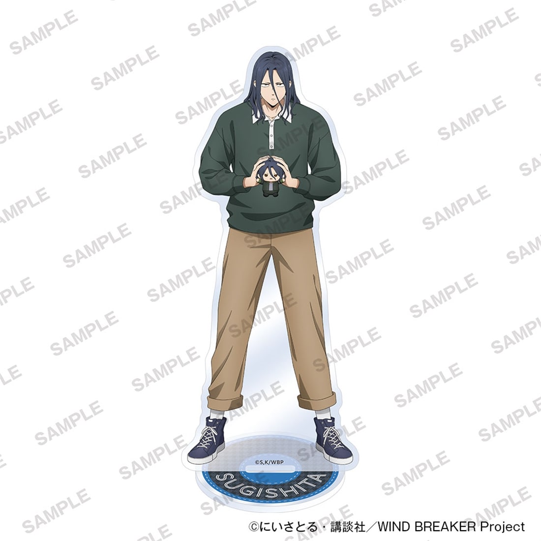 (Goods - Acrylic Stand) TV Anime WIND BREAKER Acrylic Stand Together with Plushies Ver. - Kyotaro Sugishita
