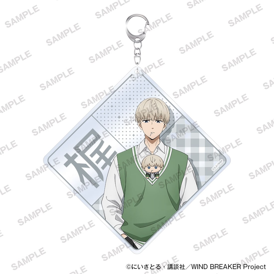 (Goods - Keychain) TV Anime WIND BREAKER Name Keychain Together with Plushies Ver. - Ren Kaji
