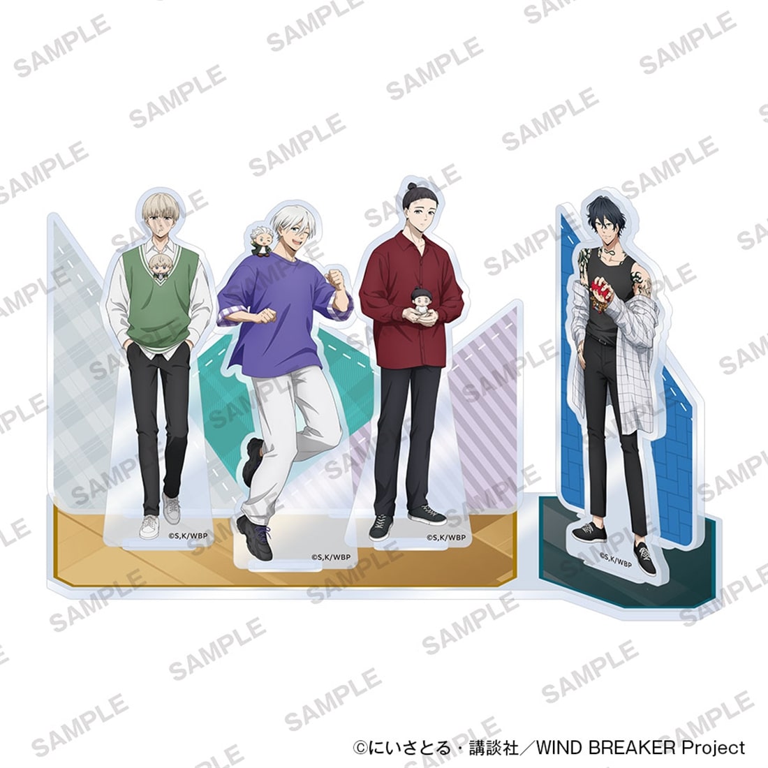 (Goods - Acrylic Stand) TV Anime WIND BREAKER Acrylic Diorama Together with Plushies Ver. B