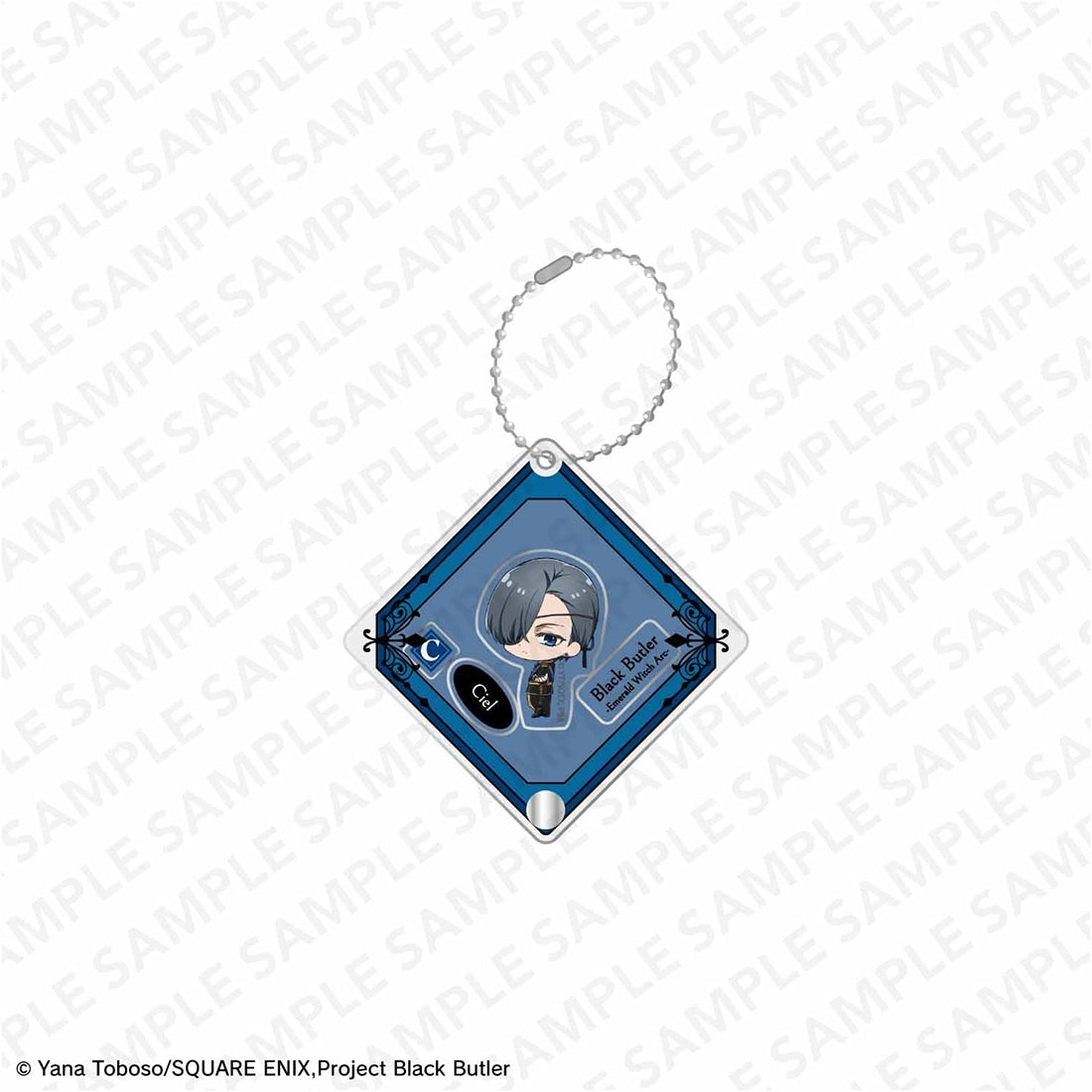 (Goods - Keychain) Black Butler Emerald Witch Arc Anime Series Shakable Acrylic Keychain - Ciel Phantomhive (Mini Character)