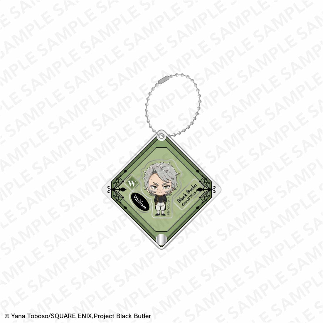 (Goods - Keychain) Black Butler Emerald Witch Arc Anime Series Shakable Acrylic Keychain - Wolfram Gelzer (Mini Character)