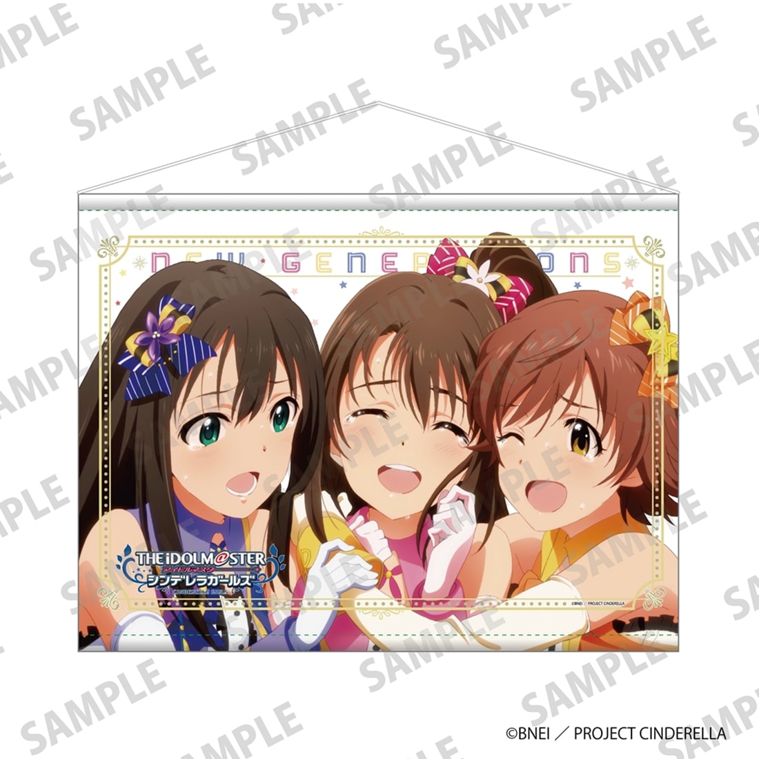 (Goods - Tapestry) THE IDOLM@STER CINDERELLA GIRLS TV Anime Series B2-sized Tapestry - Uzuki Shimamura & Rin Shibuya & Mio Honda