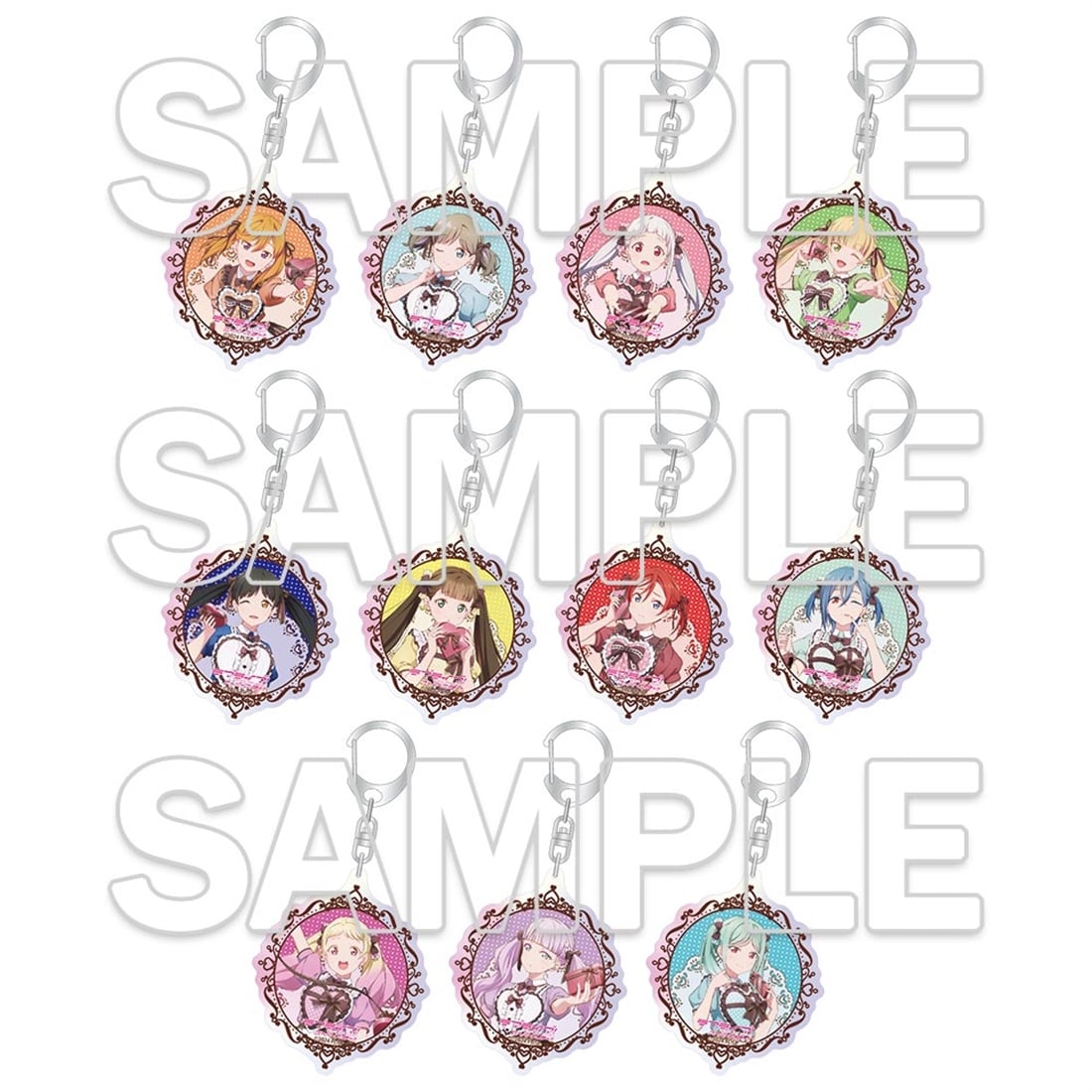 [※Blind](1BOX=3)(Goods - Keychain) Love Live! Superstar!! Liella! Tradable Aurora Acrylic Keychain Ver. Valentine 2026