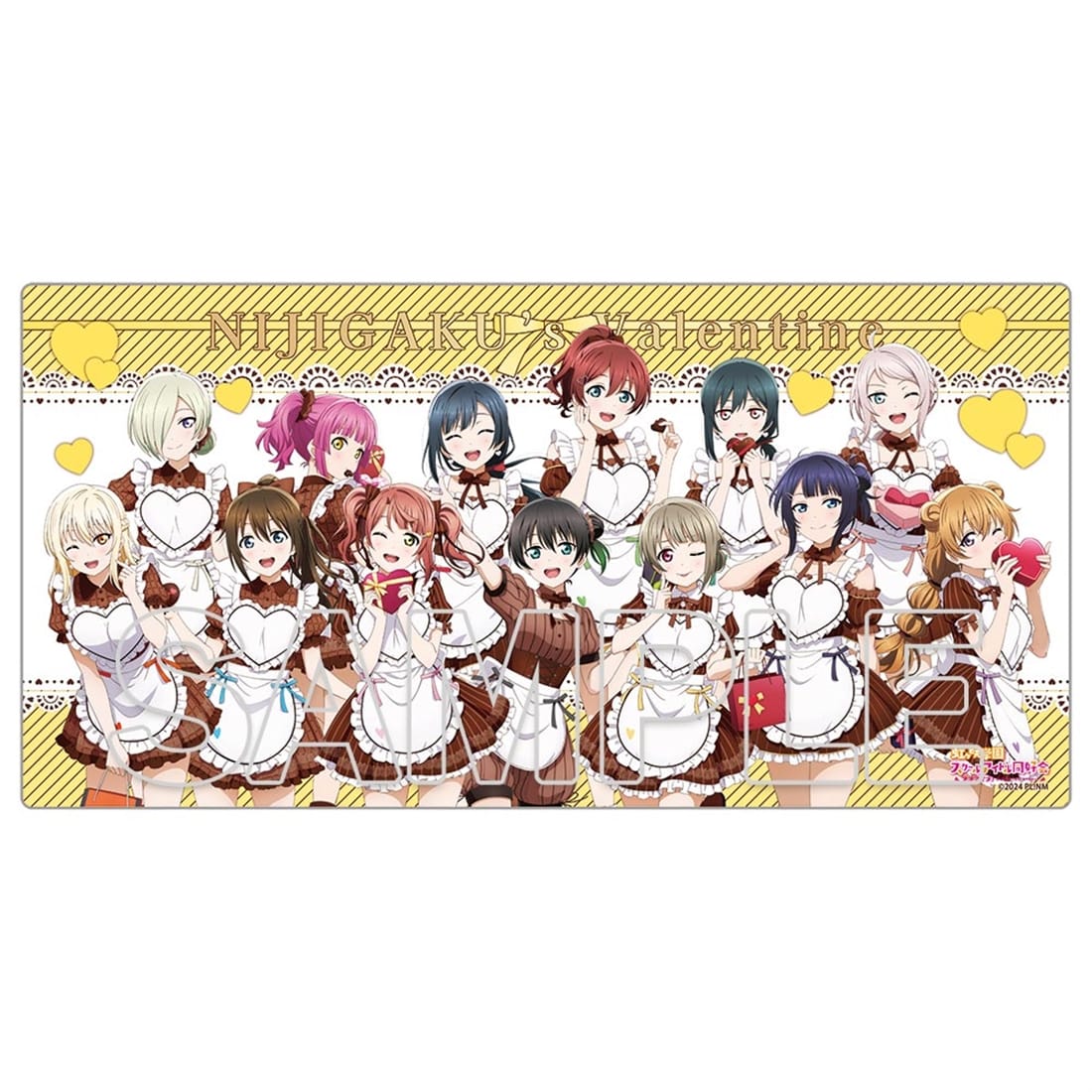 (Goods - Deskmat) Love Live! Nijigasaki High School Idol Club Desk Mat Ver. Valentine 2026