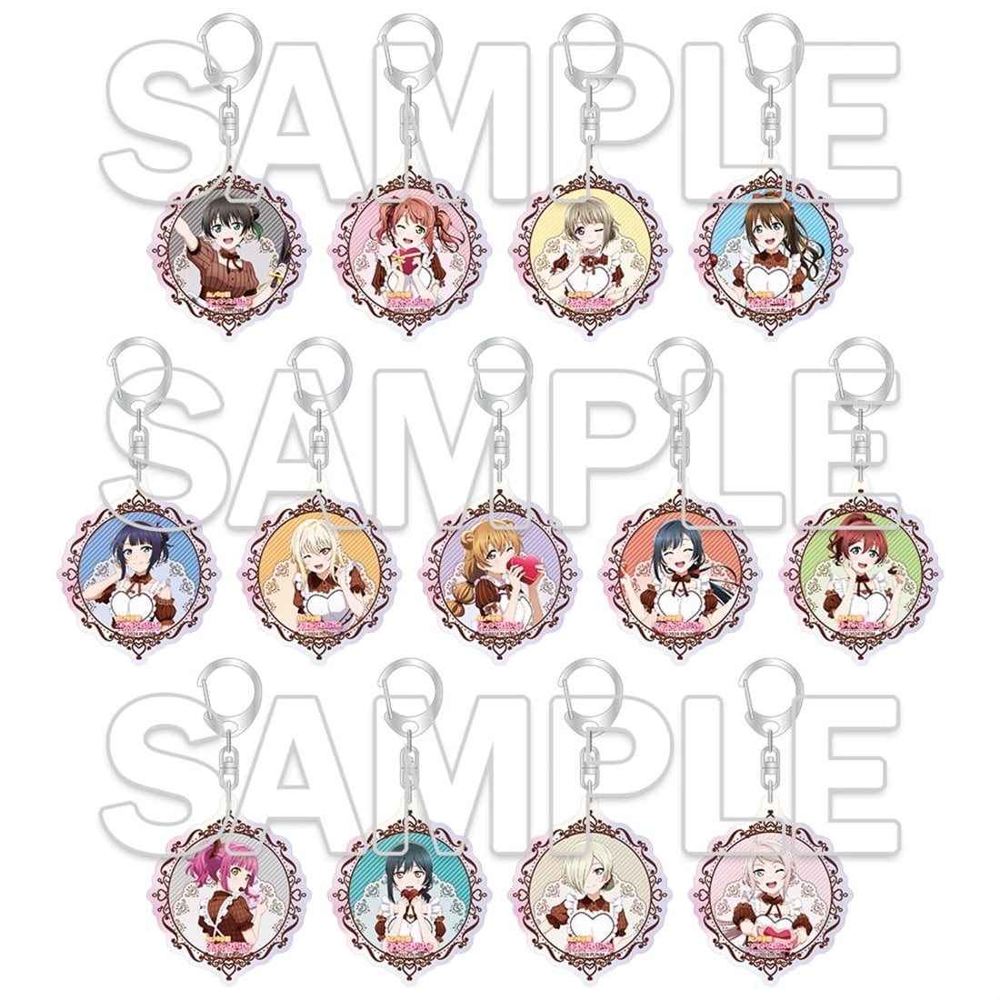 [※Blind](1BOX=3)(Goods - Keychain) Love Live! Nijigasaki High School Idol Club Tradable Aurora Acrylic Keychain Ver. Valentine 2026