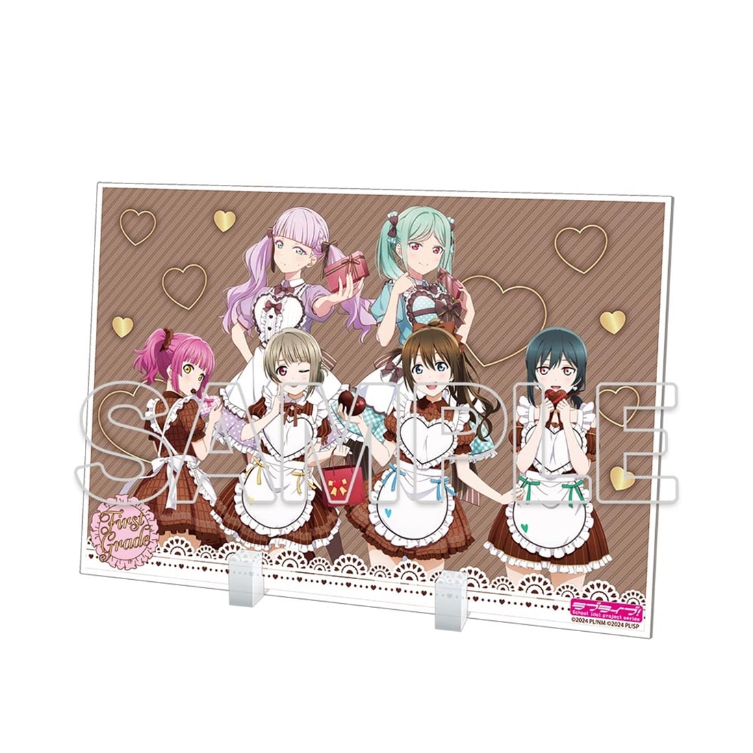 (Goods - Acrylic Stand) Love Live! Series Acrylic Plate Ver. Valentine 2026 ① First Year Group Illustration